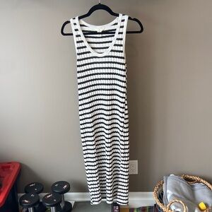 H&M stripped maxi dress size small